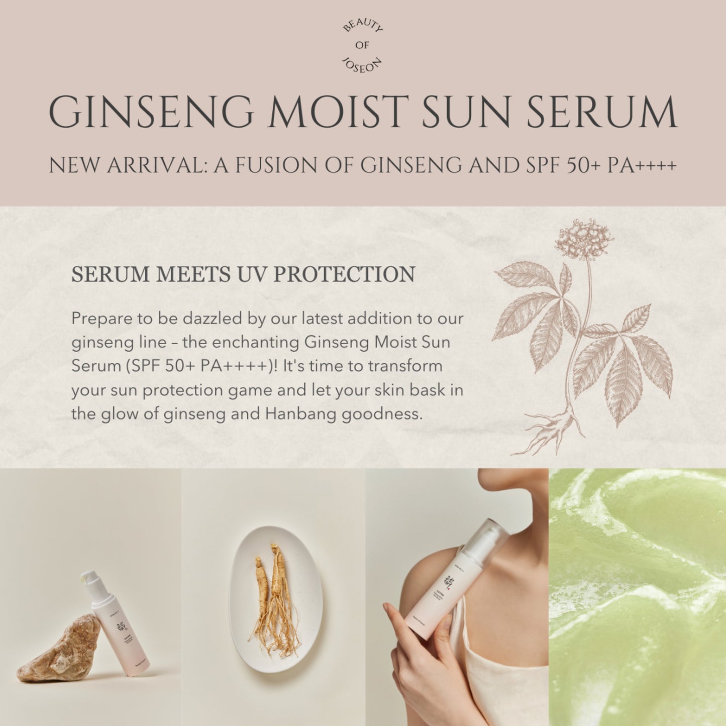 BEAUTY OF JOSEON Ginseng Sun Serum