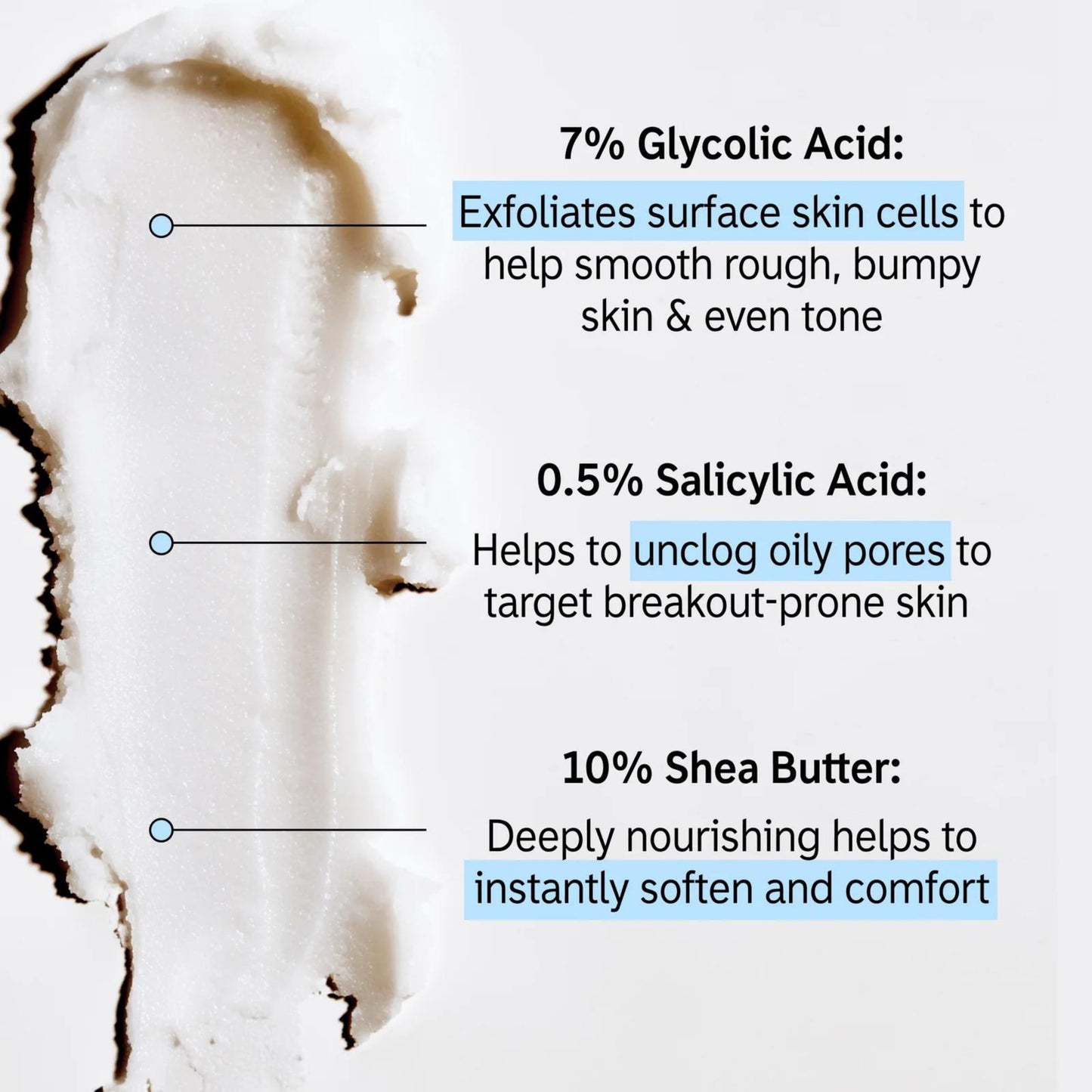 THE INKEY LIST Glycolic Acid Exfoliating Body Stick