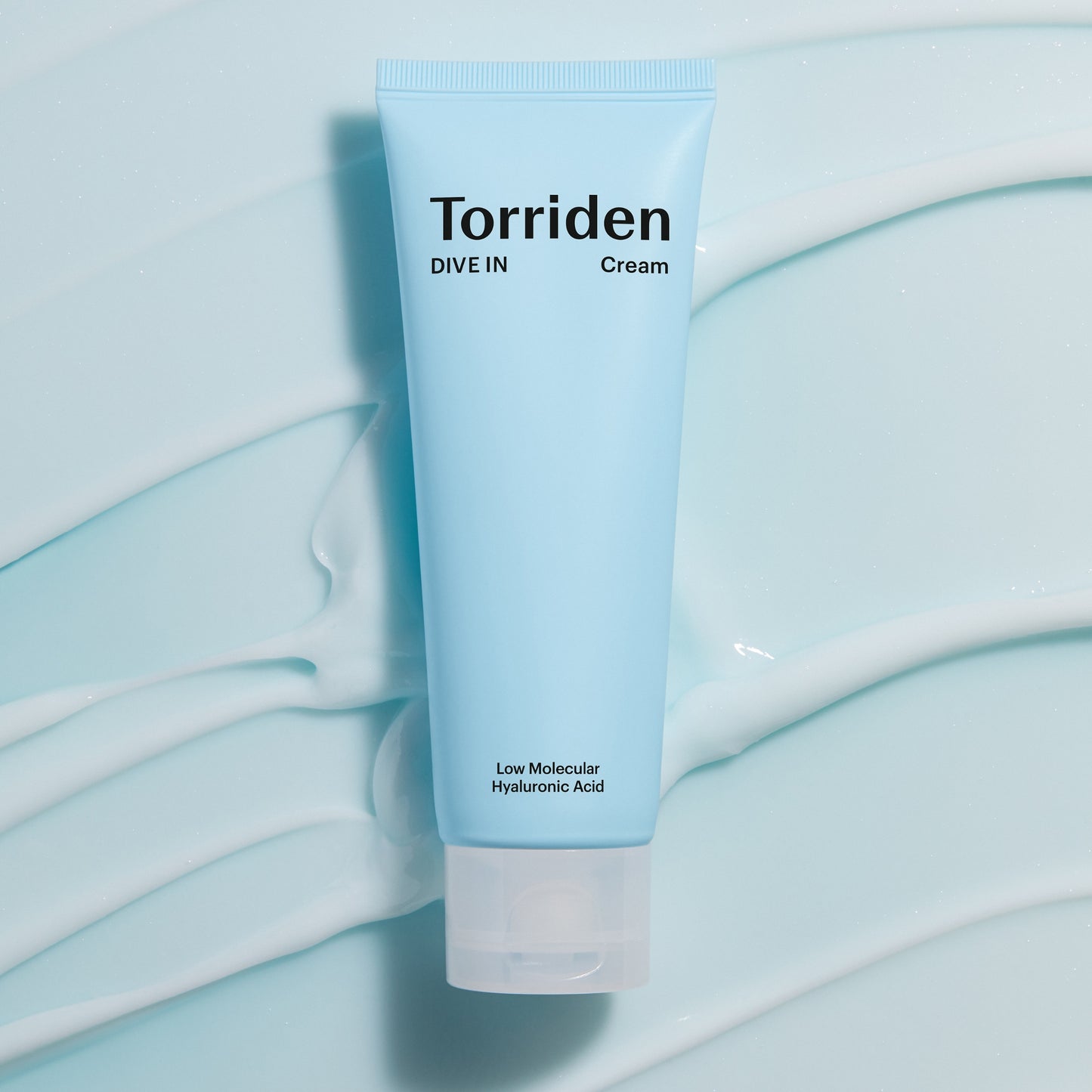 Torriden Dive-In Cream ansiktskrem med hyaluronsyre og ceramider gir langvarig fukt og beroliger huden, styrker hudbarrieren, passer alle hudtyper inkludert sensitiv hud, vegansk, 80 ml