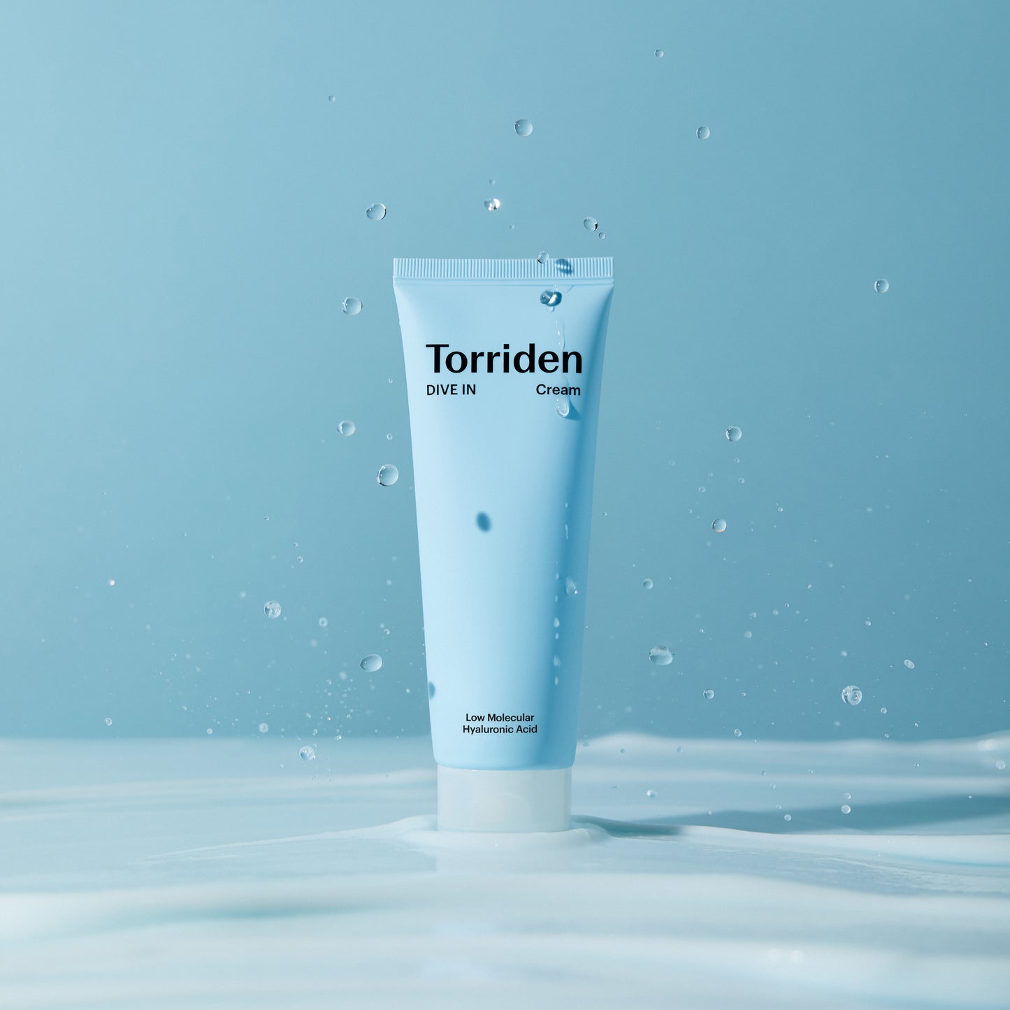 Torriden Dive-In Cream ansiktskrem med hyaluronsyre og ceramider gir langvarig fukt og beroliger huden, styrker hudbarrieren, passer alle hudtyper inkludert sensitiv hud, vegansk, 80 ml