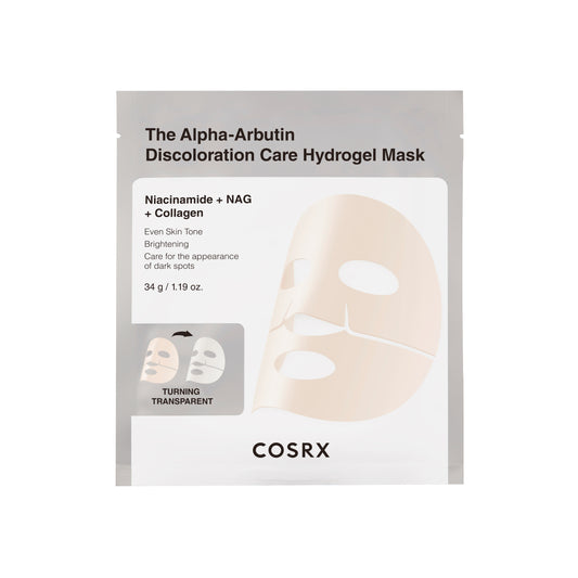 COSRX The Alpha-Arbutin Discoloration Care Hydrogel Mask 3pcs