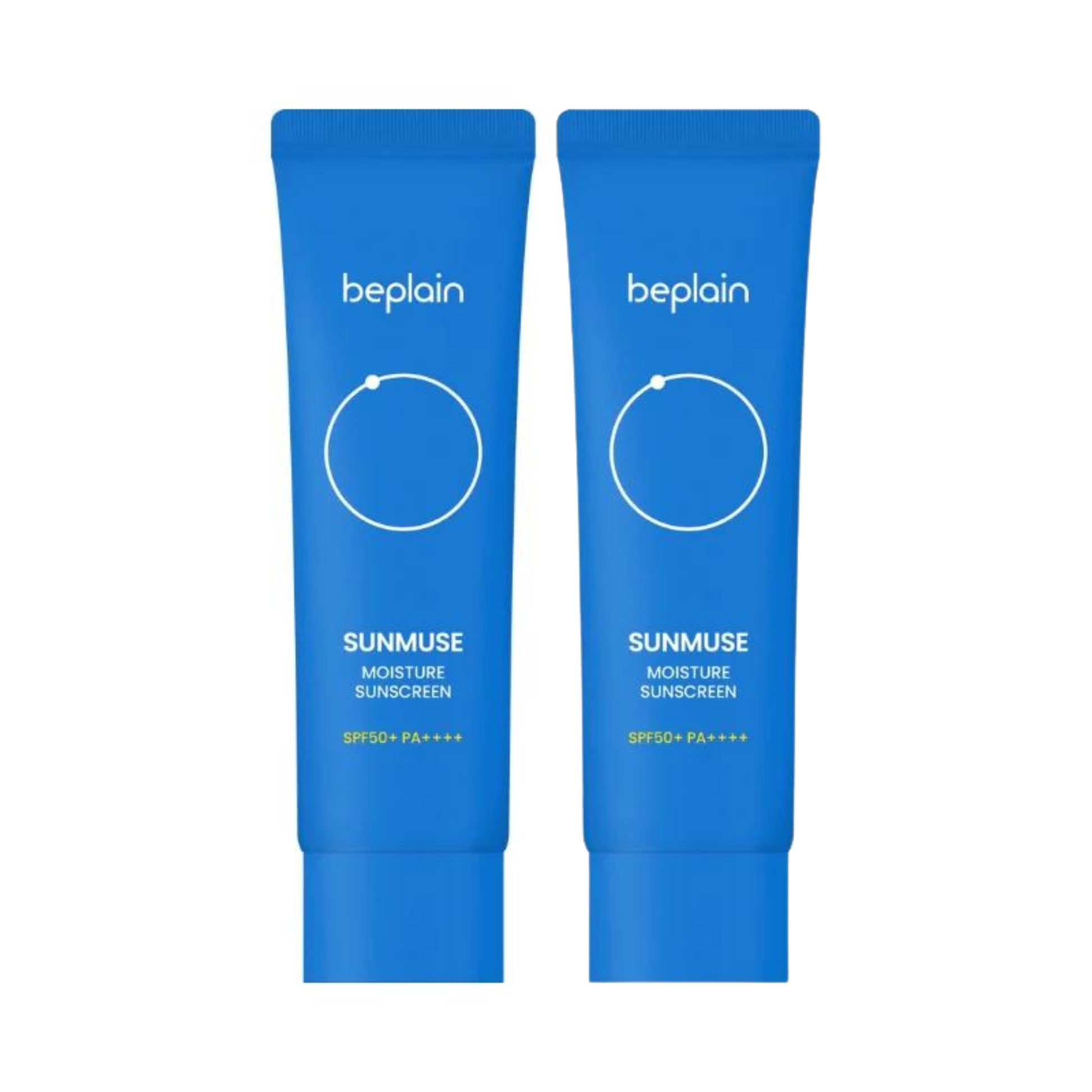 BEPLAIN Sunmuse Moisture Sunscreen SPF 50 vegansk solkrem for ansiktet, lett konsistens, raskt absorberende, beskytter mot UVA og UVB stråler