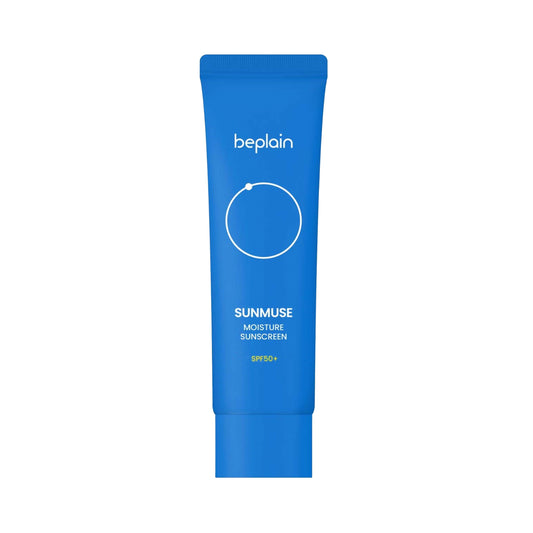 BEPLAIN Sunmuse Moisture Sunscreen SPF 50 vegansk solkrem for ansiktet, lett konsistens, raskt absorberende, beskytter mot UVA og UVB stråler