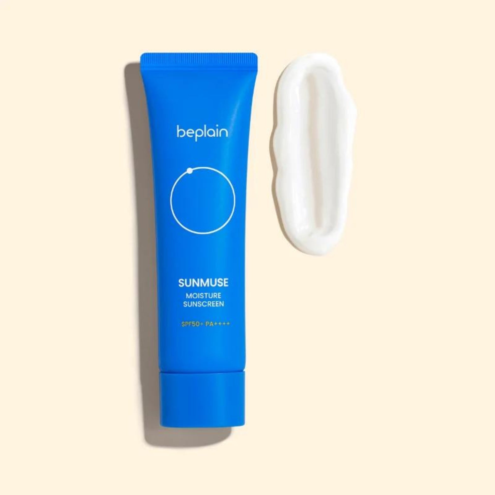 BEPLAIN Sunmuse Moisture Sunscreen SPF 50 vegansk solkrem for ansiktet, lett konsistens, raskt absorberende, beskytter mot UVA og UVB stråler. Bundle