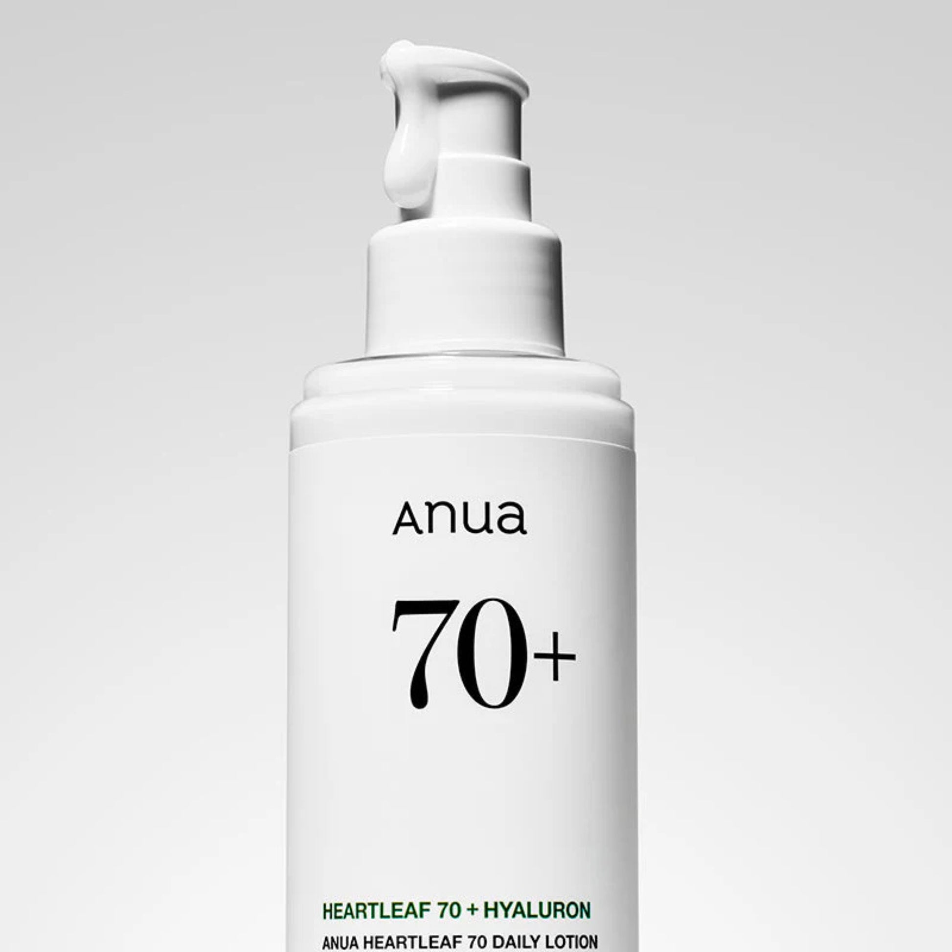 Anua Heartleaf 70% Daily Lotion fuktighetskrem oljefri 200ml konsistens, egnet for sensitiv hud og perioral dermatitt