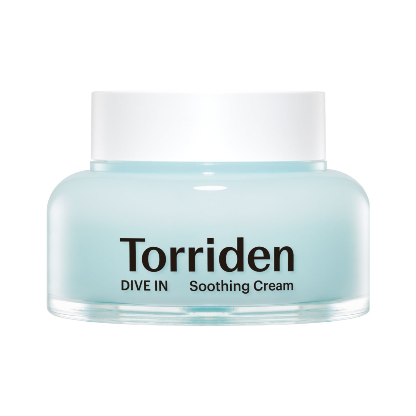 Torriden DIVE-IN Soothing Cream fuktighetskrem oljefri 100ml frontpakning, egnet for sensitiv hud med rosacea og perioral dermatitt